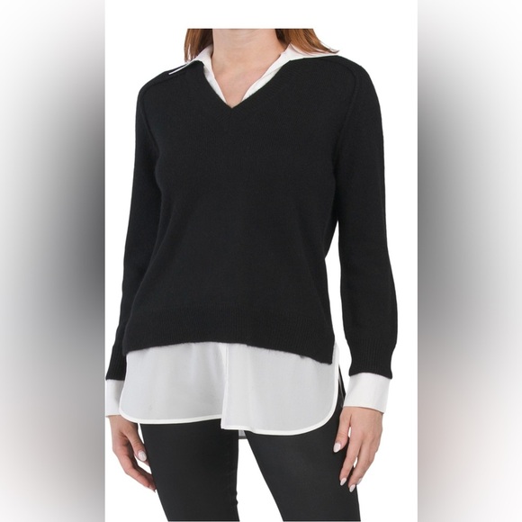 Elie Tahari 100% Cashmere And Silk Sweater - Picture 1 of 5
